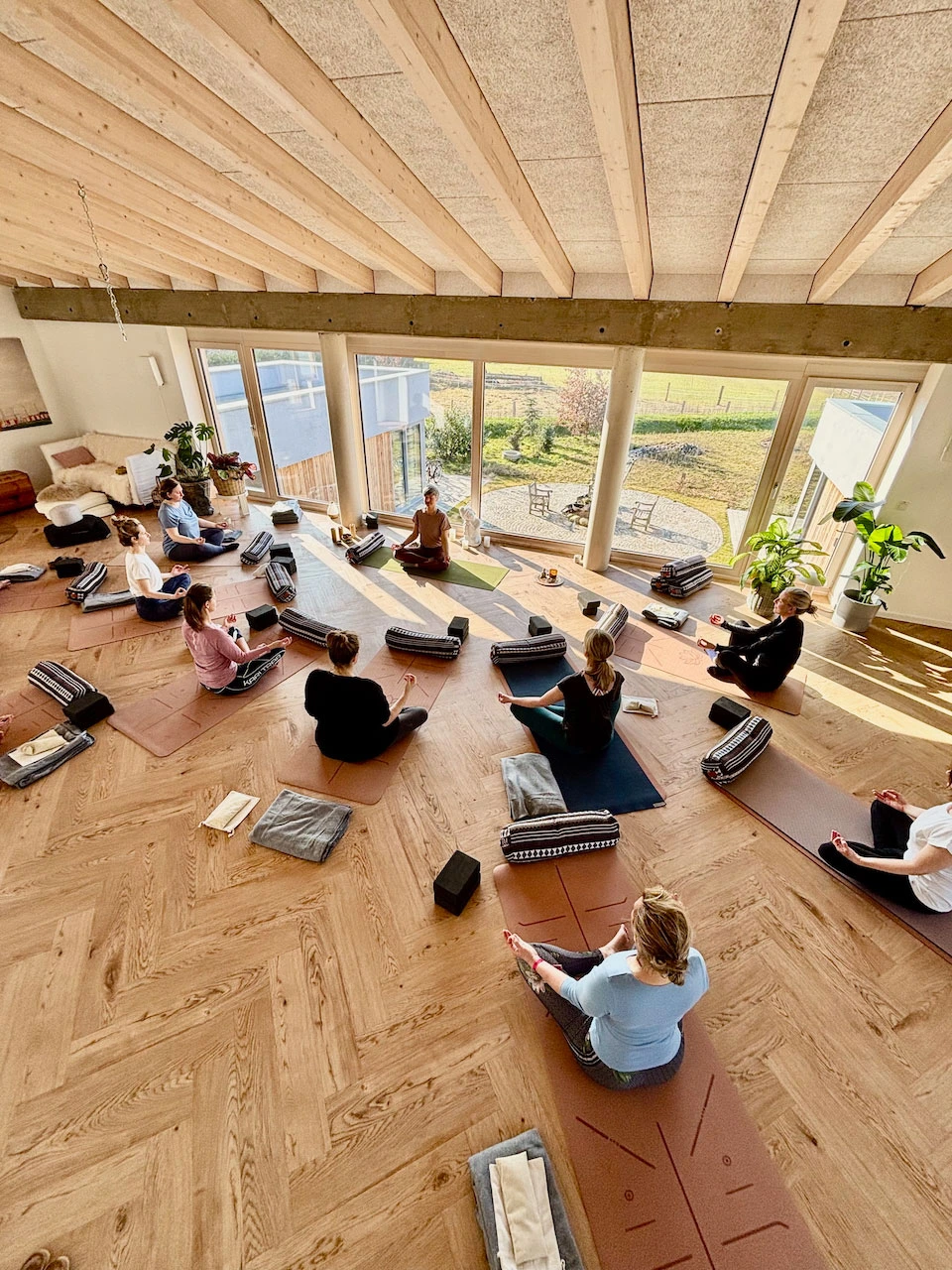 Friedrichshof Yogasession